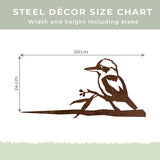 Laughing-Koocaburra-Steel-Decor-metalbird-sizing