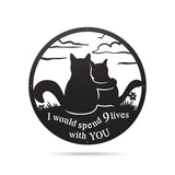 9 Lives With You Wall Decor by Steel Decor