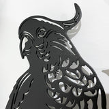 Black Cockatoo Monogram Steel Decor
