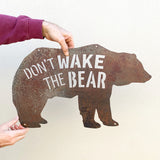 Don't Wake The Bear Metal Wall Decor