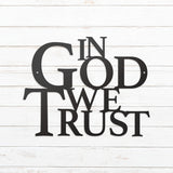 In God We Trust Wall Saying