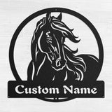 Personalised Horse Sign Steel Decor