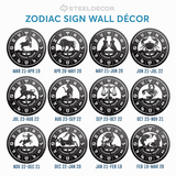 Zodiac Monograms Steel Decor