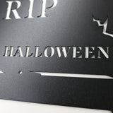 Tombstone Monogram Halloween Decoration Steel Decor