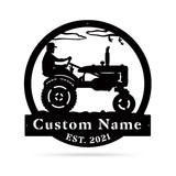 Vintage Tractor Monogram