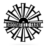 Windmill Monogram Farm Sign Steel Decor