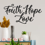Faith Hope Love Set of 3 by Steel Decor