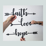 Faith Hope Love Arrows