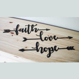 Faith Hope Love Arrows